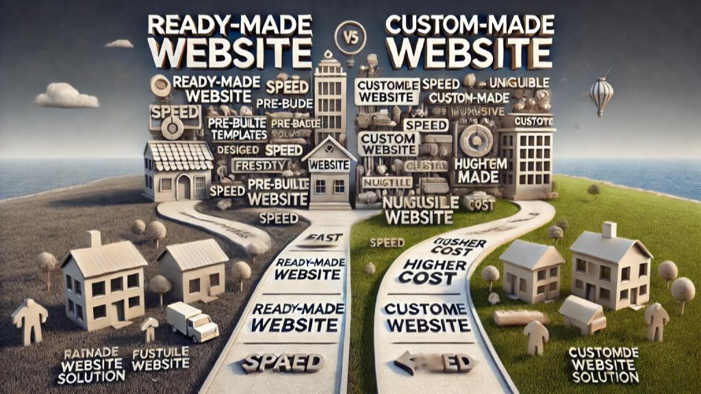Ready-Made Website vs  Custom-Made Website